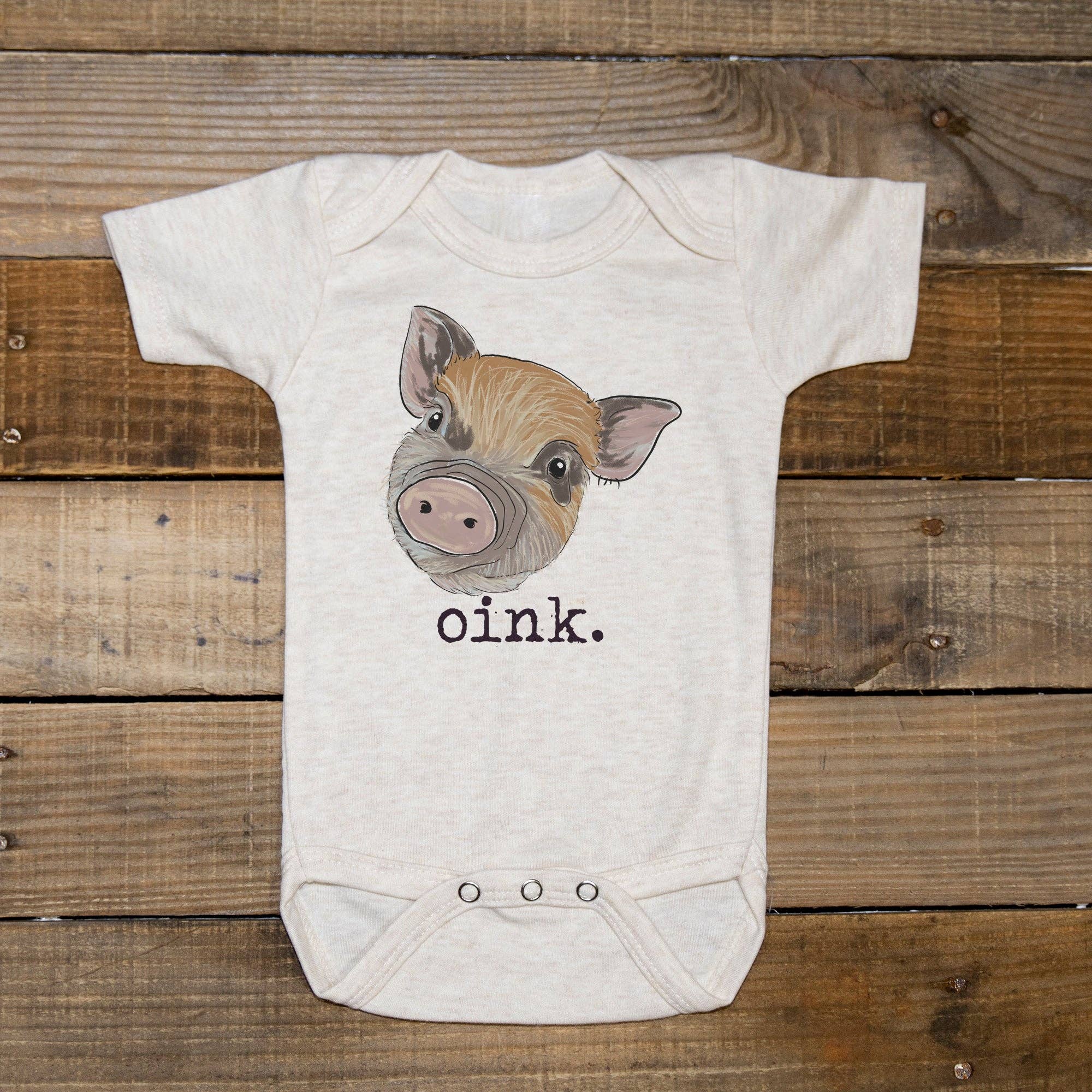 Barefoot Baby - Venta al por mayor Body sin pies - Bebés - Ropa «Oink» Pig Country para bebé recién nacida Western Girl5