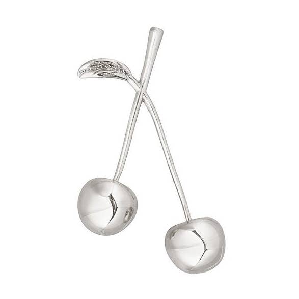 #CherryOnTop boucle d'oreille - Cerisier avec tige - Sterling Silver Plant pour la vente par Dropps By Szhirley