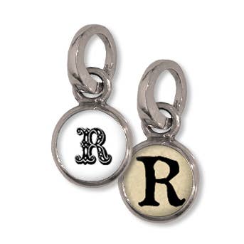 Bubble Dot Initial R for wholesale by Pick Up Sticks Jewelry Company