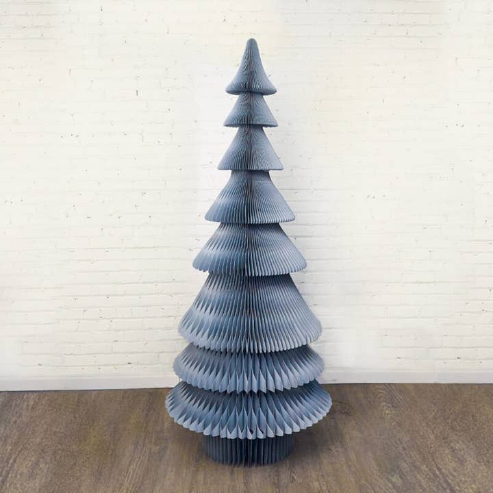 Periwinkle 7ft Paper Tree for wholesale by Be Home