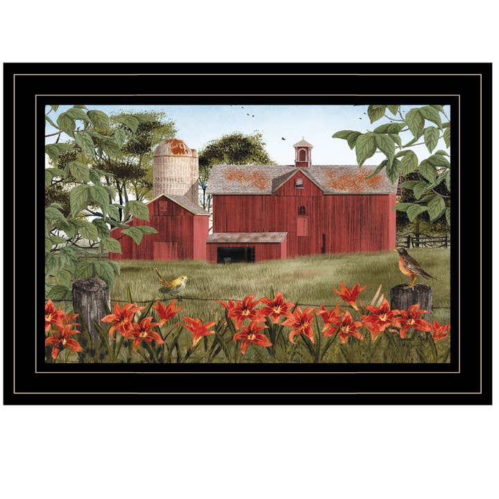 "Summer Days" by B. Jacobs, Print - Small Black Frame for wholesale by Trendy Decor 4U