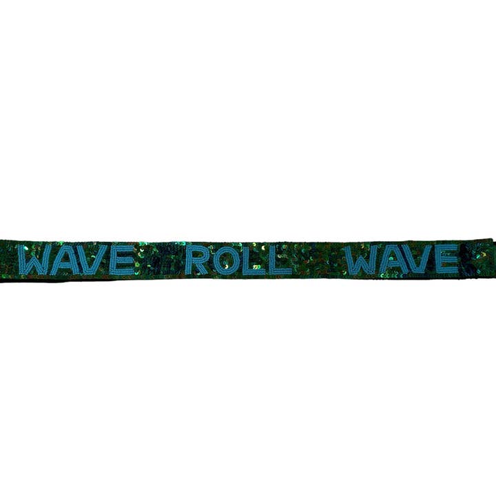 Game Day Sequin Bag Strap - Roll Wave for wholesale by Golden Lily