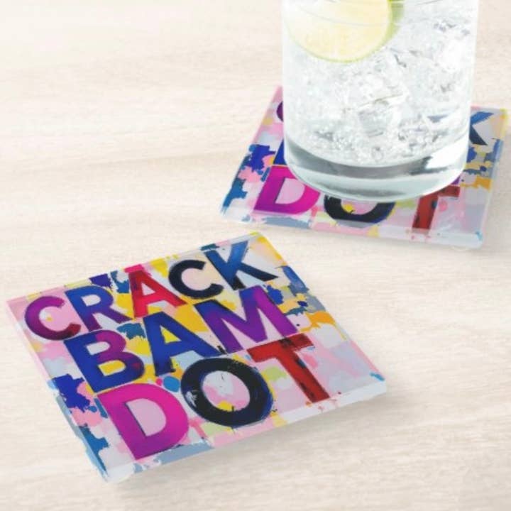 Conjunto de Bases para Copos Crack Bam Dot Mahjong por atacado de Resinate By KS / by KRISTIN SMITH