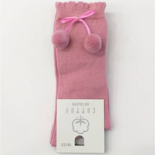Cotton Socks - Wholesale Socks - Kids & Baby - HIGH SOCK WITH POM POM9