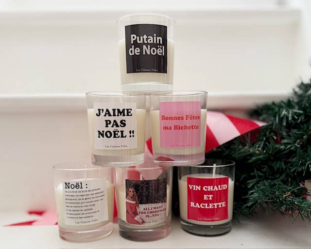 Les Vilaines Filles - Wholesale Jar/Filled Candle - "I Don't Like Christmas" candle made in France1