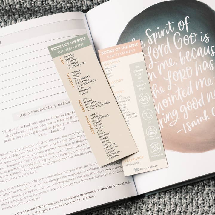 Lauren Ibach - Wholesale Bookmark - Books of the Bible Bookmark2