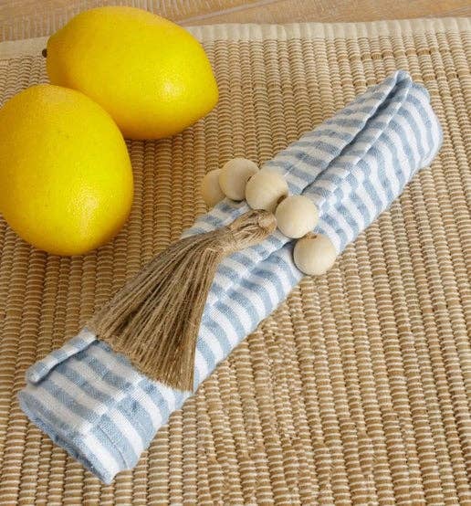 Buckeye Craft Co. - Vente Rond de serviette - Rond de serviette en perles naturelles0