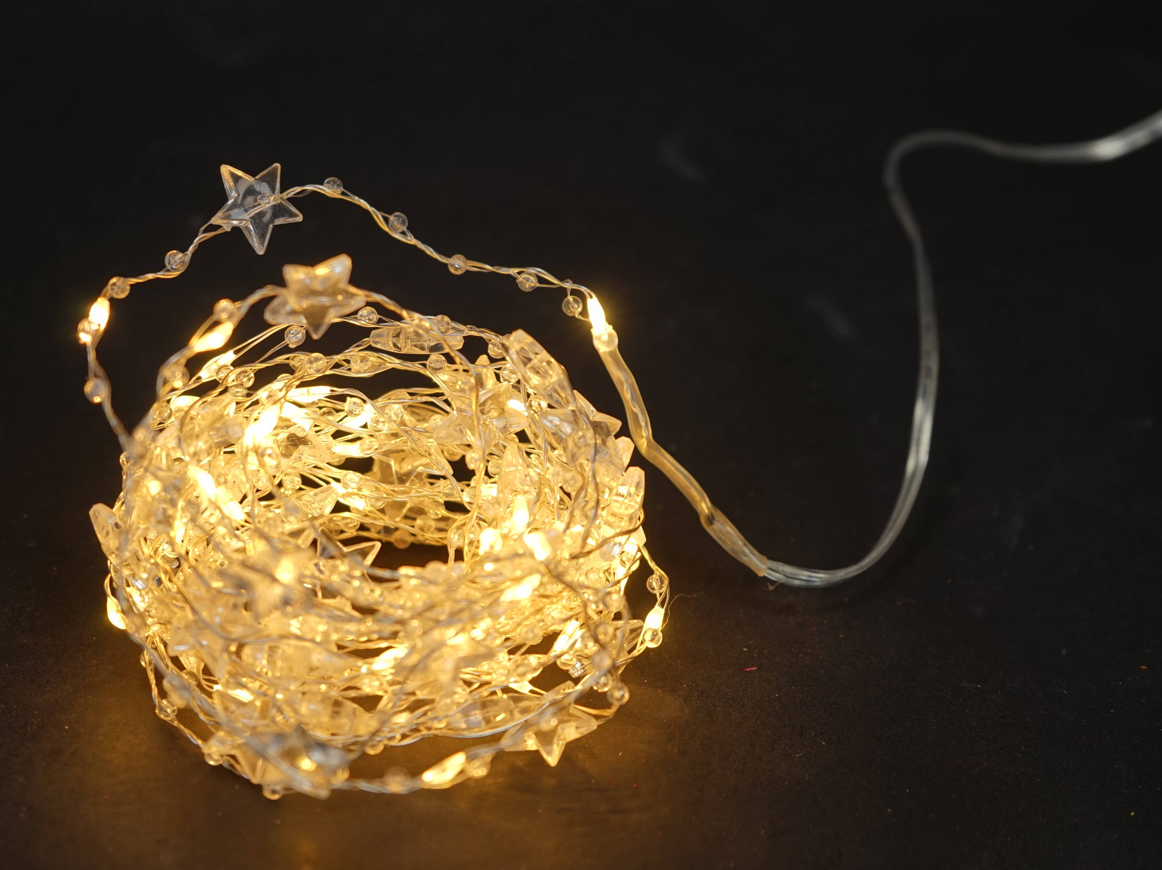 Holiday Depot Inc. - Wholesale String Lights - M9602- LED Star string light, 50lts, 5m length - Warm white4