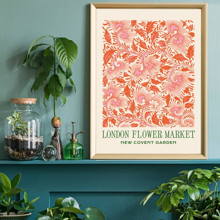Ink & Drop - Wholesale Art Print - London Flower Market Covent Garden Print