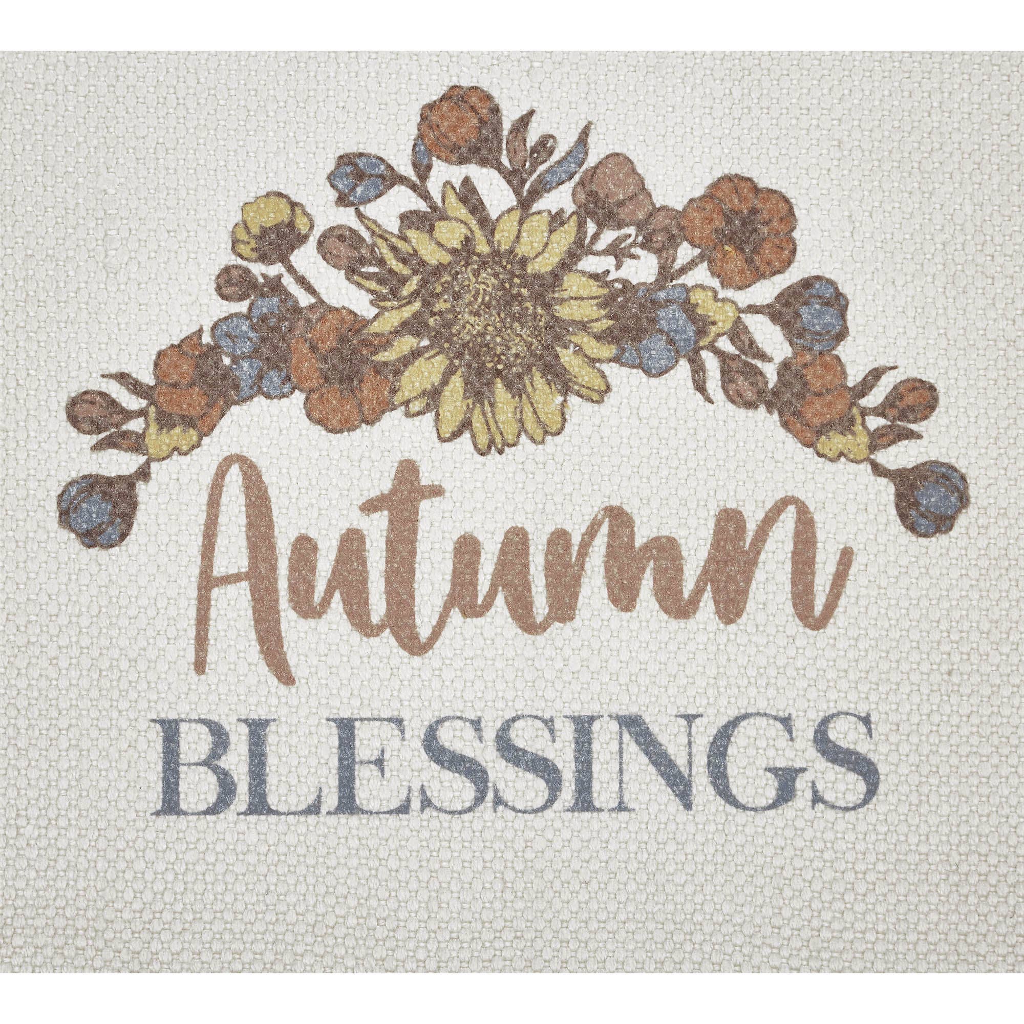 VHC Brands - Wholesale Table Runner - VHC Brands Autumn Blessings Cotton Farmhouse Table Runner 8x24 Fall Harvest Thanksgiving Decor with Pumpkins, Leaves, Berries5