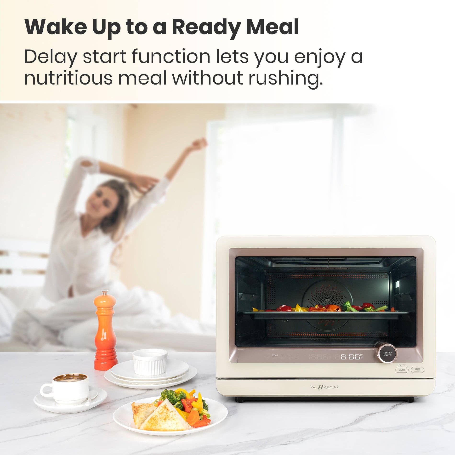 VAL CUCINA - Wholesale Toaster - NEW ARRIVAL - VAL CUCINA 7-IN-1 STEAM CONVECTION AIR FRYER OVEN9