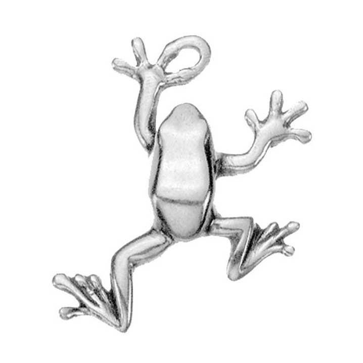 Tree Frog Charm for wholesale by Danforth Pewter