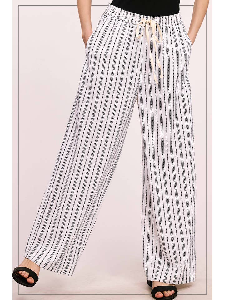 La Miel – Calças - Mulher por atacado – JDP4228-Calças de Design Padronizado de Corte Descontraído Com Bolsos22