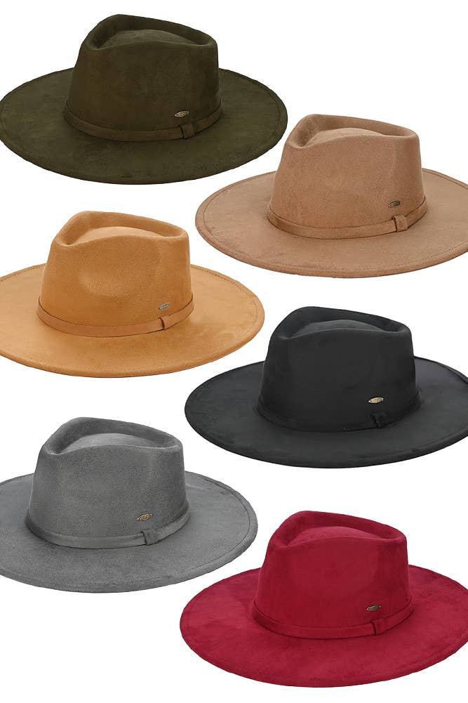 Hana - Wholesale Fedora - Dames - C.C Rancher-hoed van imitatiesuède2