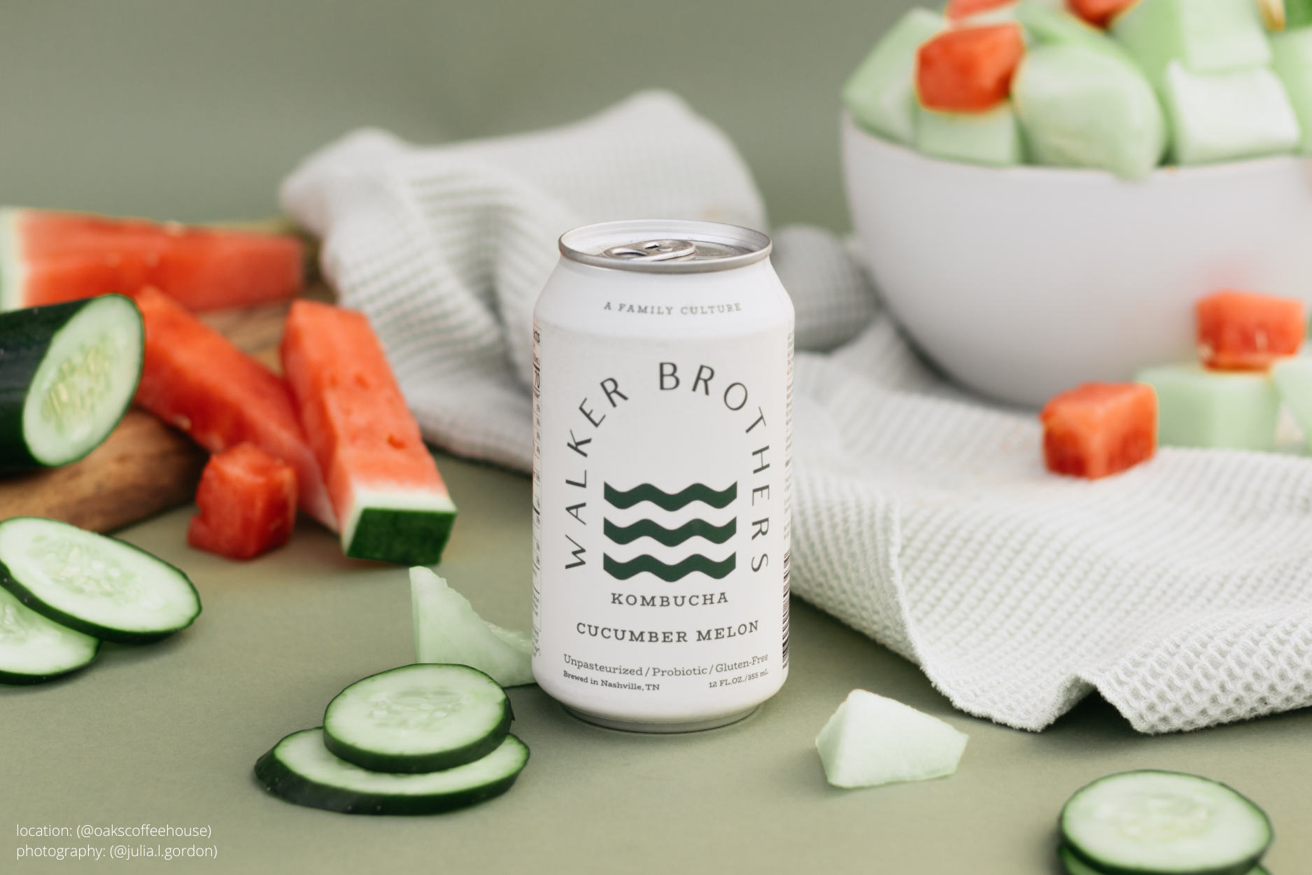 Walker Brothers - Wholesale Kombucha - Cucumber Melon Non-Alcoholic Kombucha4