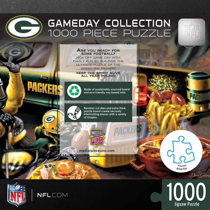 Masterpieces Puzzles - Wholesale Puzzle - Adult - Green Bay Packers - Gameday 1000 Piece Puzzle2