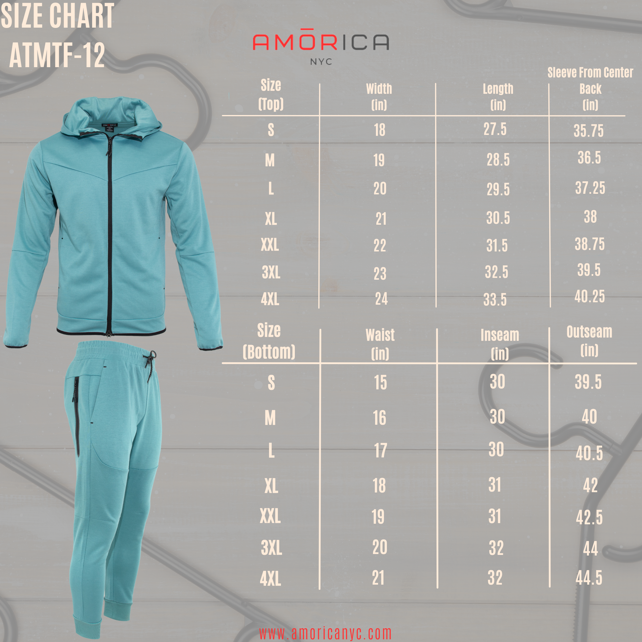 Amorica NYC – wholesale Activewear set – Men′s – Men's ProMotion UltraTech Fleece Set7