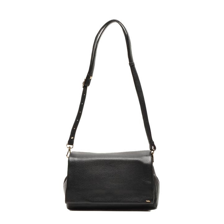 Leren flapbag avignon 625-876-00 zwart voor wholesale door Berba Lederwaren B.V.