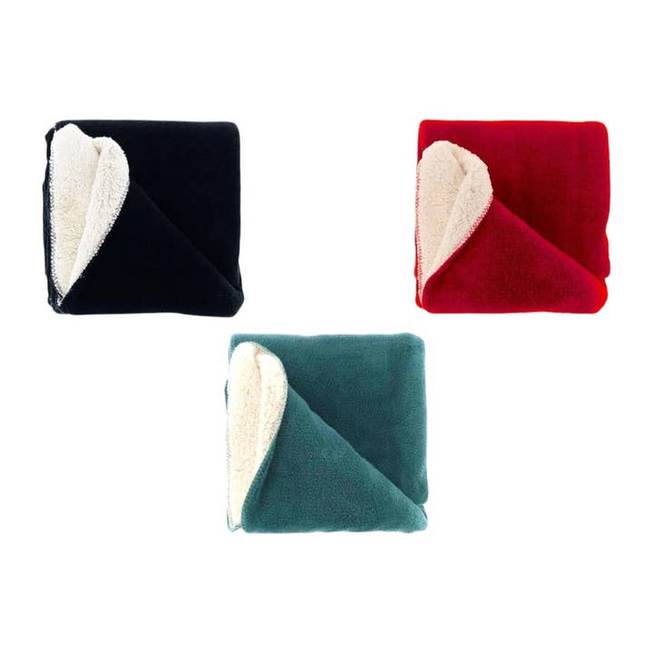 Manta de felpa 130x180cm » Manta de sofá de tela de peluche » Manta "Tommie" con diseño reversible para venta al por mayor de VewoTex