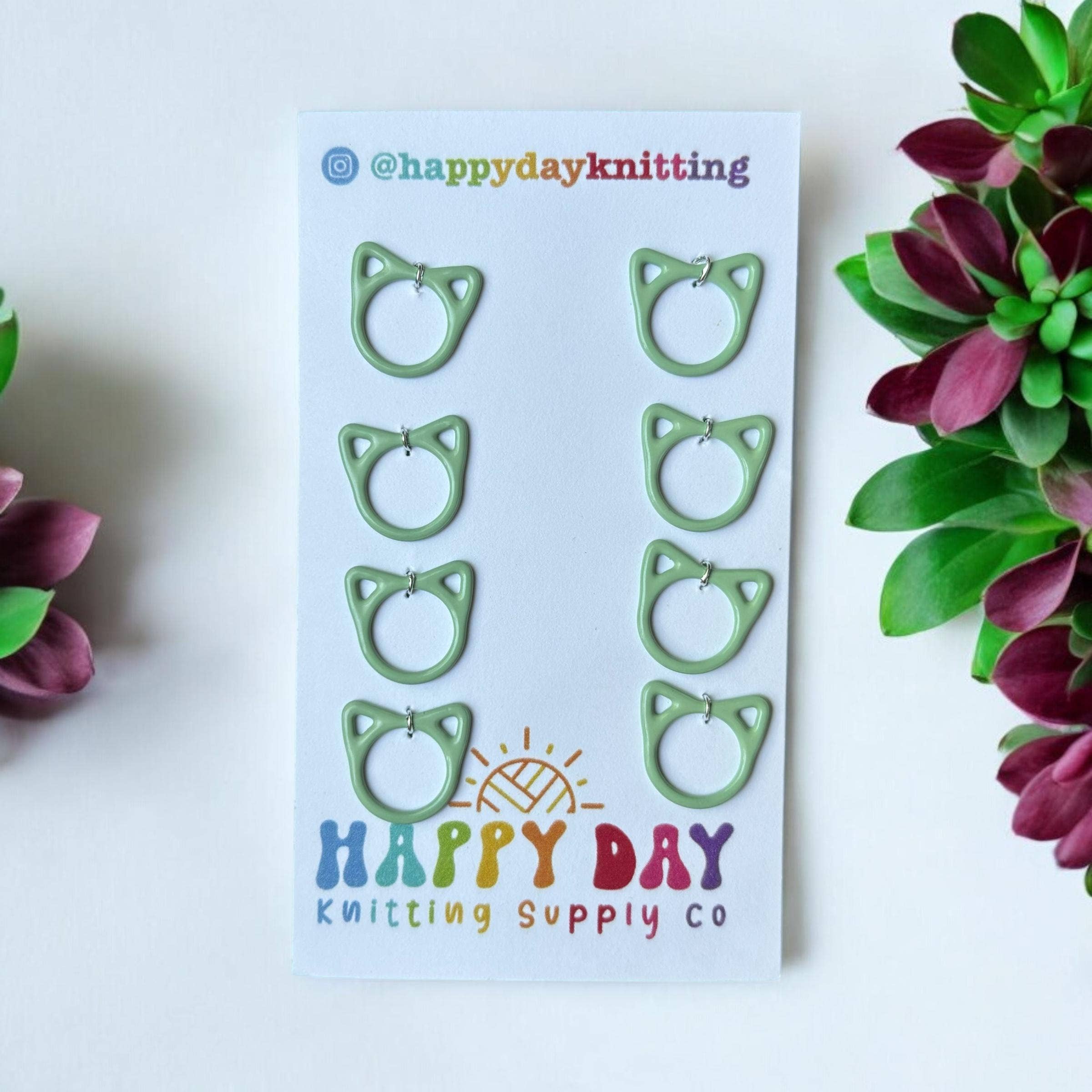Happy Day Knitting – Großhandel Strick-/Häkelzubehör – Bunte Katzenringe Hakenfreie Maschenmarkierer Nicht #70