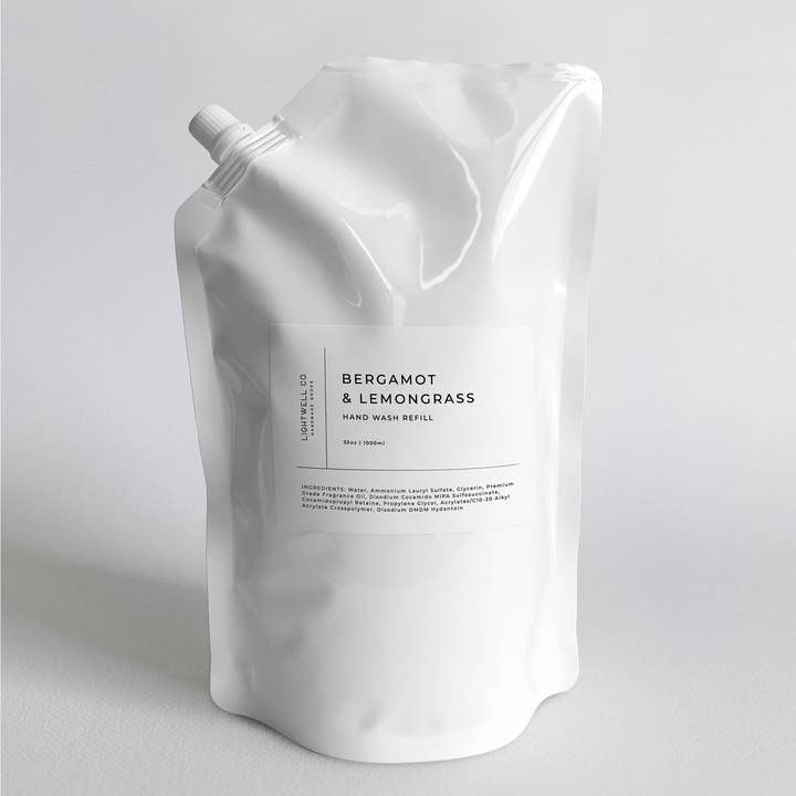 Lightwell Co. - Wholesale Hand Soap/Wash - Bergamot & Lemongrass Hand Wash Refill