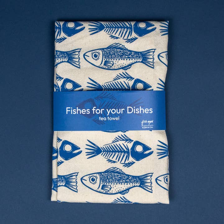 Fische für Ihre Gerichte Geschirrtuch für den Großhandel von Fish-Eyed by Gabrielle Jolie