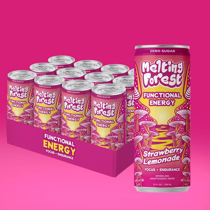 Melting Forest - Wholesale Sports/Energy Drink - Mushroom Energy Drink | Strawberry Lemonade | Adaptogen13