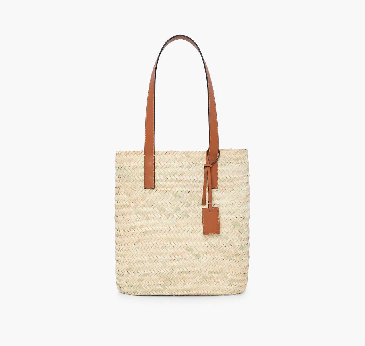 MIRAMAR Store - Vente Sac porté épaule – femme - Sac fourre-tout en paille naturelle avec détails en cuir 1