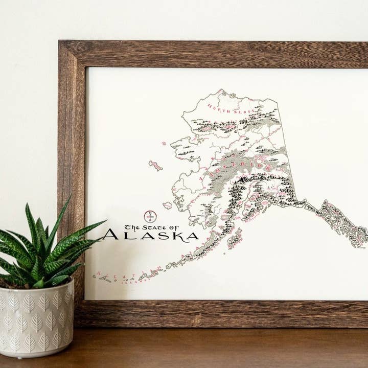 Alaska Map for wholesale by Lord of Maps