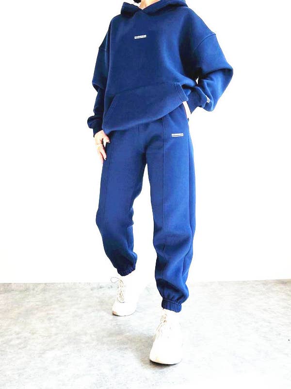 Lily Clothing - Wholesale Top & Pant Set (NOT Loungewear) - Women's - FLEECE FASHION THICK PANTS SPORT TWO-PIECE SET2