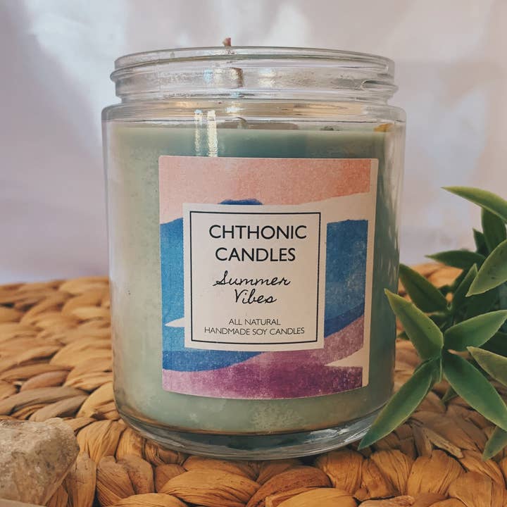 Chthonic Candles Summer Vibes 8oz for wholesale by Chthonic Co.