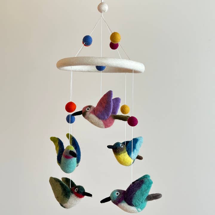 Ganapati & Co. - Wholesale Baby Mobile - Felt Baby Mobile - Humming Bird