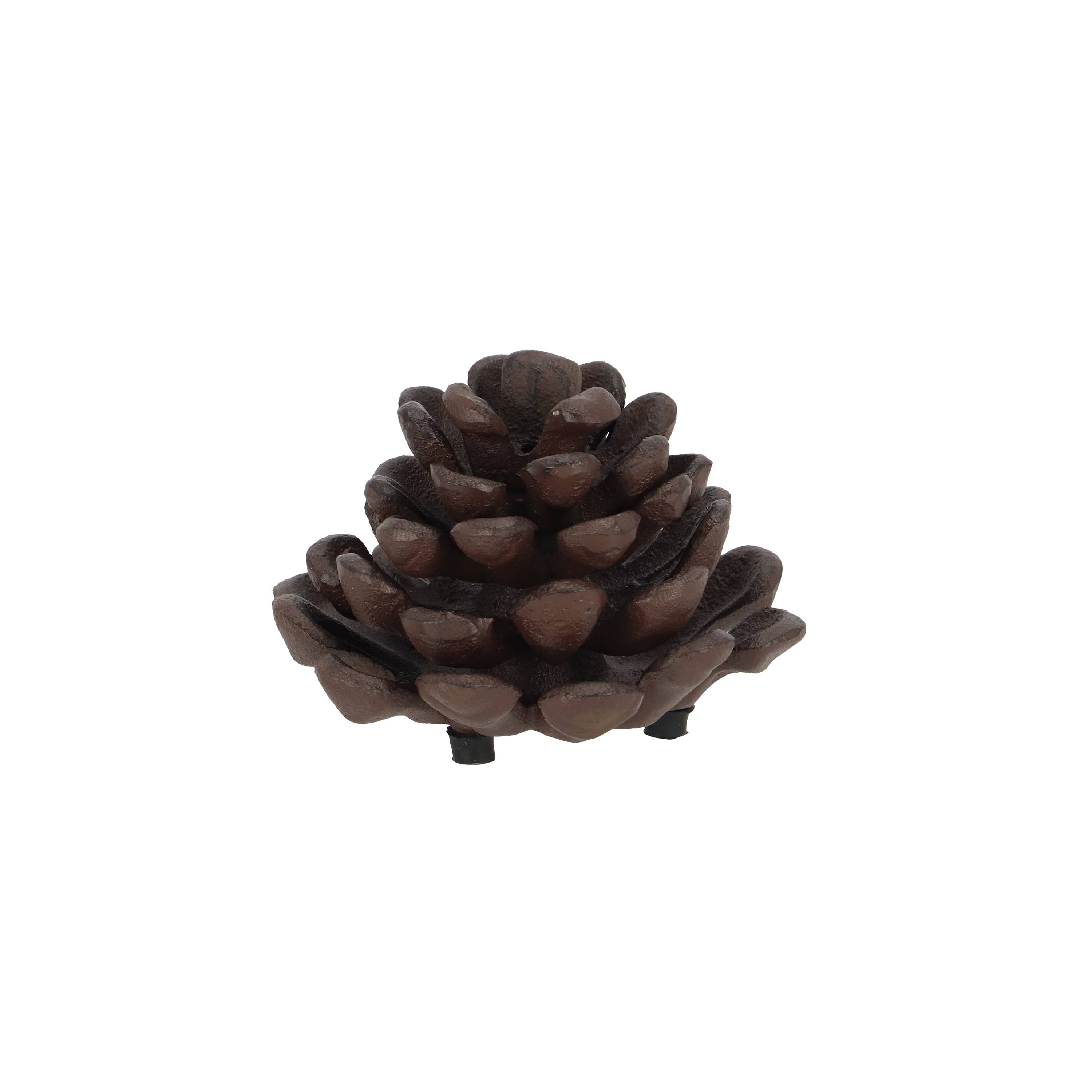 Esschert Design USA - Wholesale Candle Holder - Open Pinecone Candle Holder, Cast Iron, Antique Brown2
