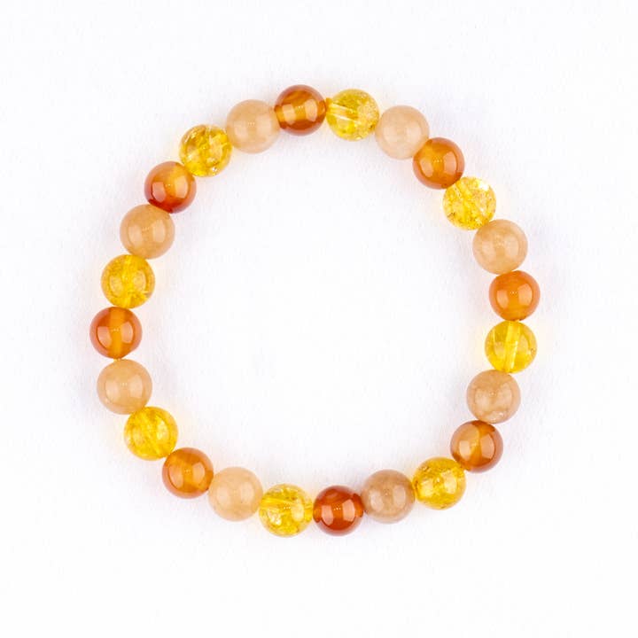 Soothing Crystals - Wholesale Beaded bracelet - Healing Bracelets | SACRAL Chakra | Gemstone Bracelets