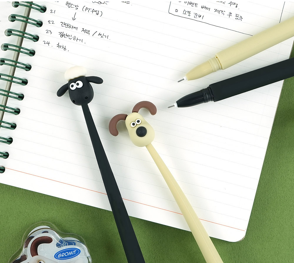 K-Wonderland - Wholesale Pen - Wallace & Gromit Swing Gel Pen – 0.5mm (Gromit / Shaun)13