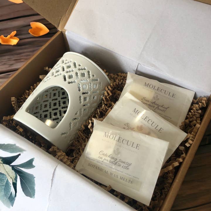 Molecule Home Fragrance - Vente Fondants - Coffret cadeau de départ Wax Melt