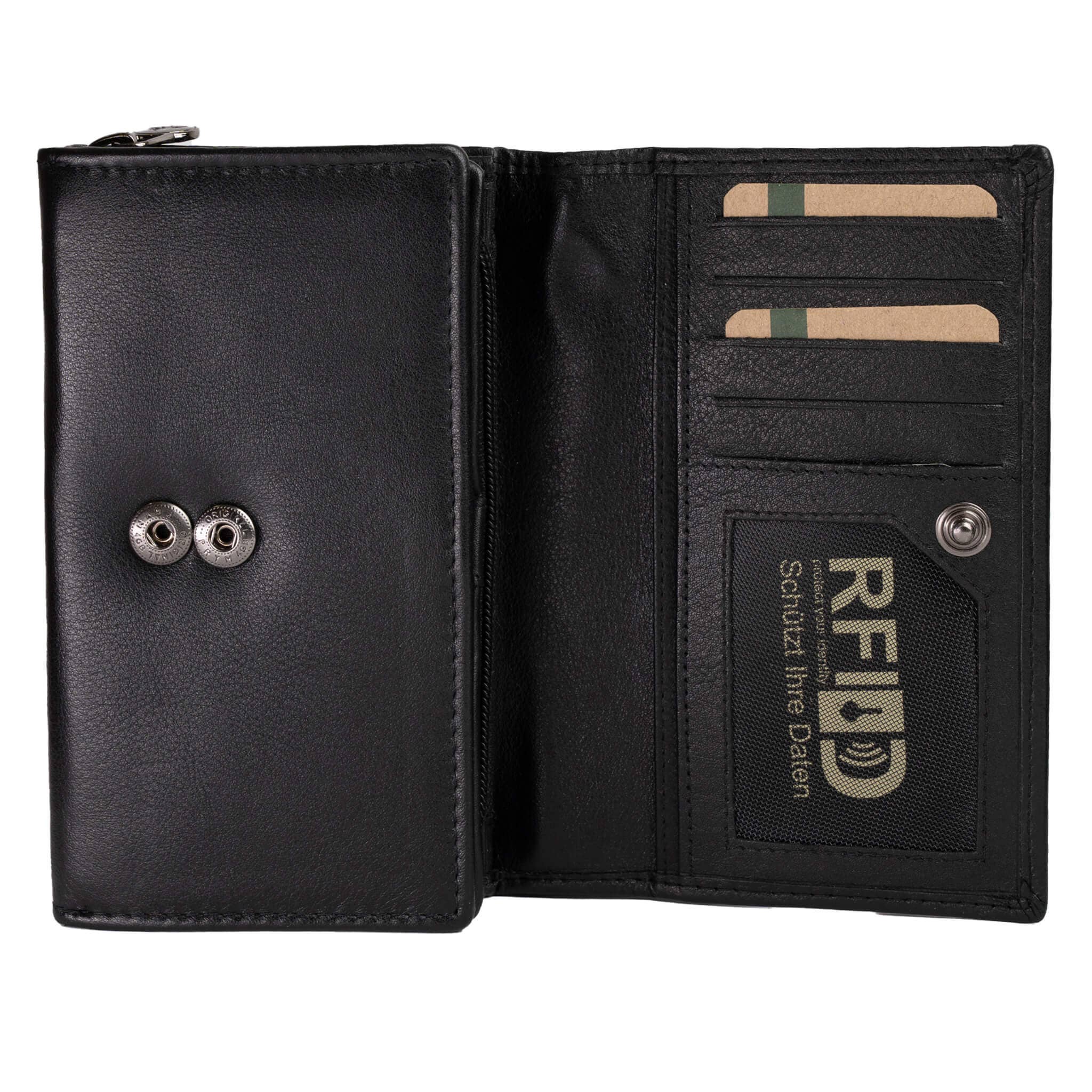 Greenwood - Wholesale Wallet - Women's - Yuki Large Wallet Women Leather Red RFID Protection7