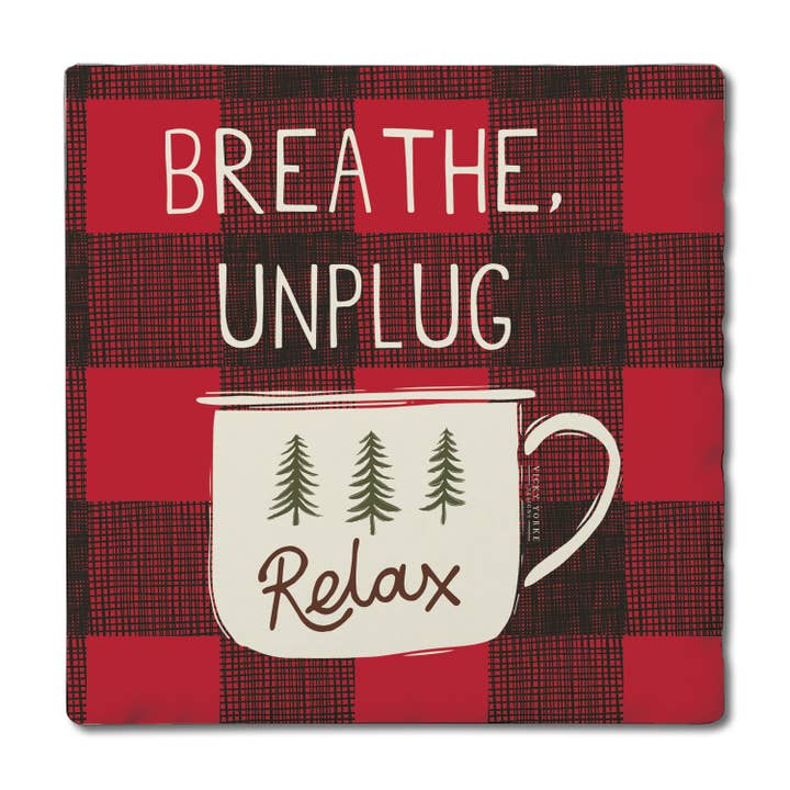 CounterArt/Highland Home/Thirstystone/CoasterStone - Wholesale Retailer Display - Home & Living - "Lodge Life" Pre-Packed Single Coaster Display