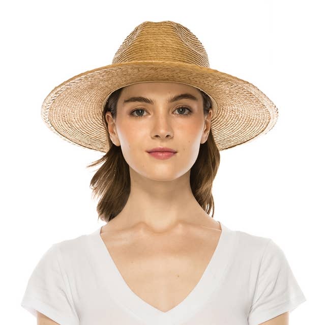 DNMC - Wholesale Straw Hat - Women's - Handmade Palm Leaf Straw Panama Hat