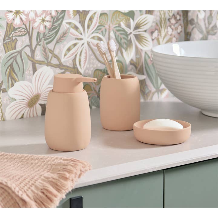 Soap dish, ceramic, almond for wholesale on Faire1