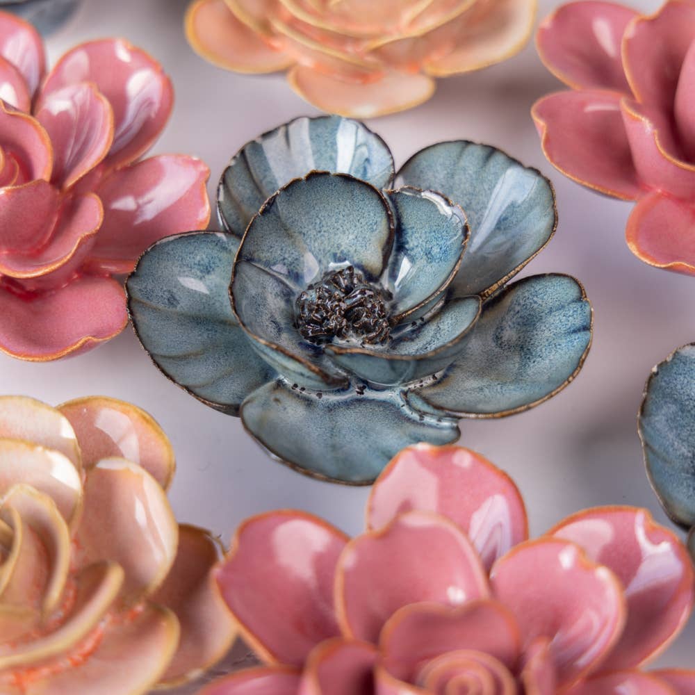 Chive UK - Wholesale Wall Accent - #FR07 Navy Poppy Flower Shop Gift Items4