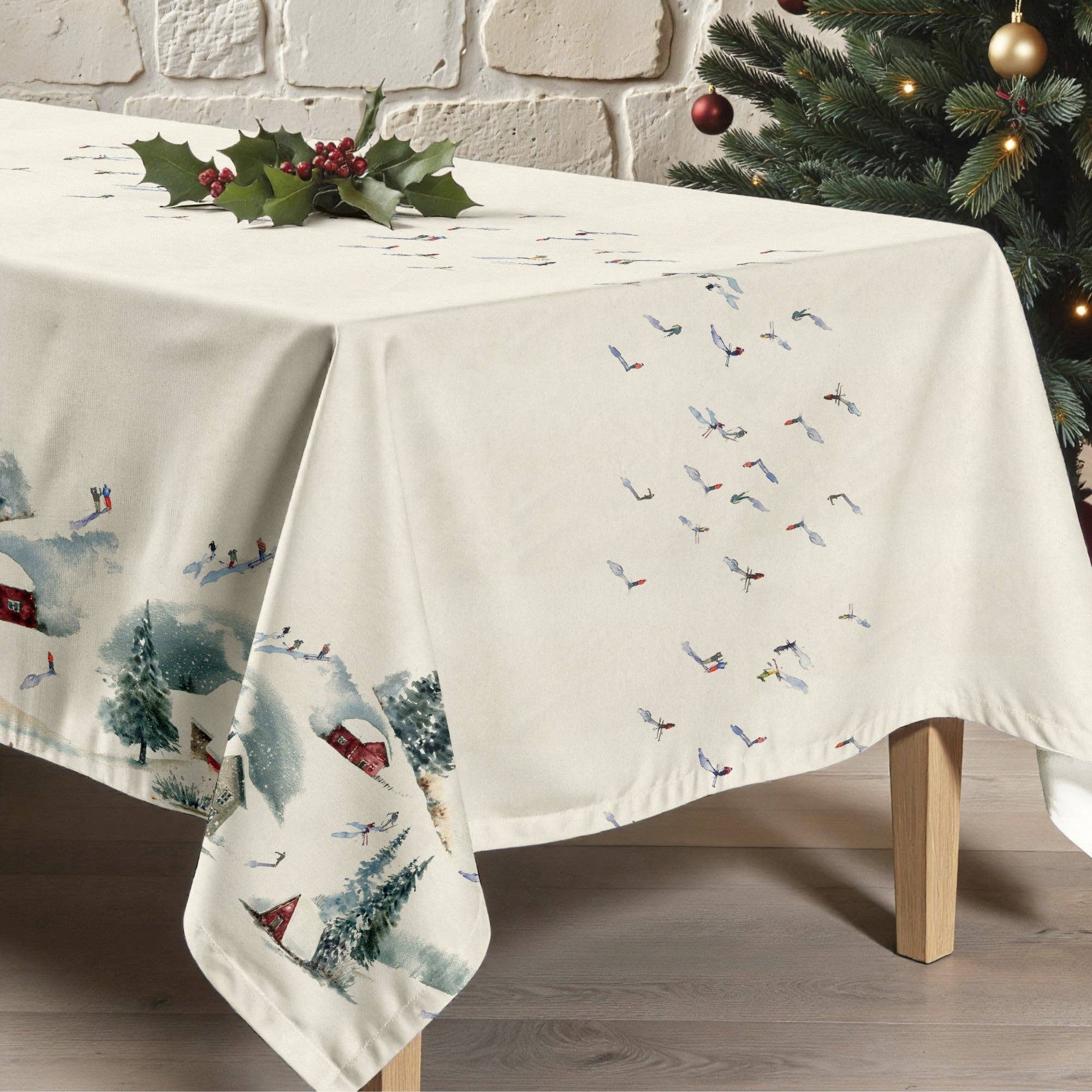 SG HOGAR - Wholesale Tablecloth - Stain-resistant tablecloth Christmas wish 16 12254