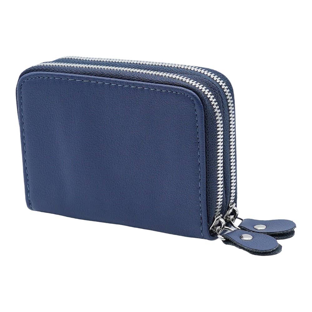 American Leather Goods - Wholesale Wallet - Women's - Leather Credit Card Holder with Zipper, Wallet for Women22