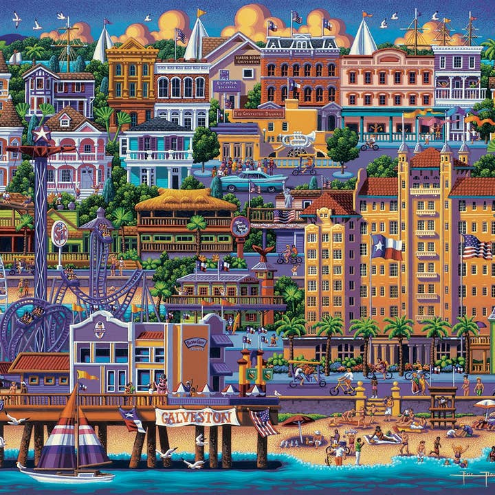Boardwalk Puzzle Company - Wholesale Puzzle - Adult - Galveston - 500 Piece1