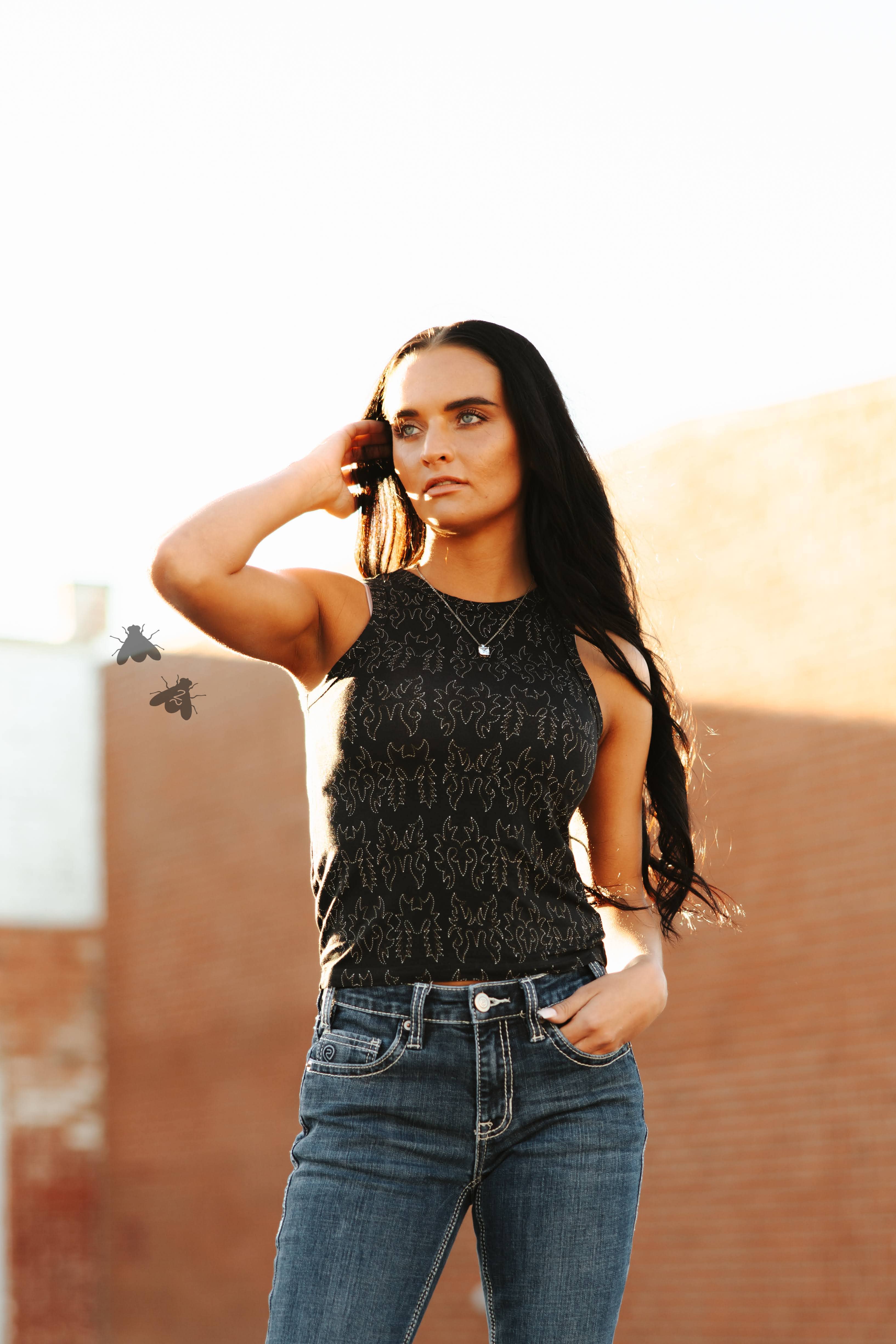 2 Fly Co - Wholesale Tank Top - Women's - MIDNIGHT MESA TANK5