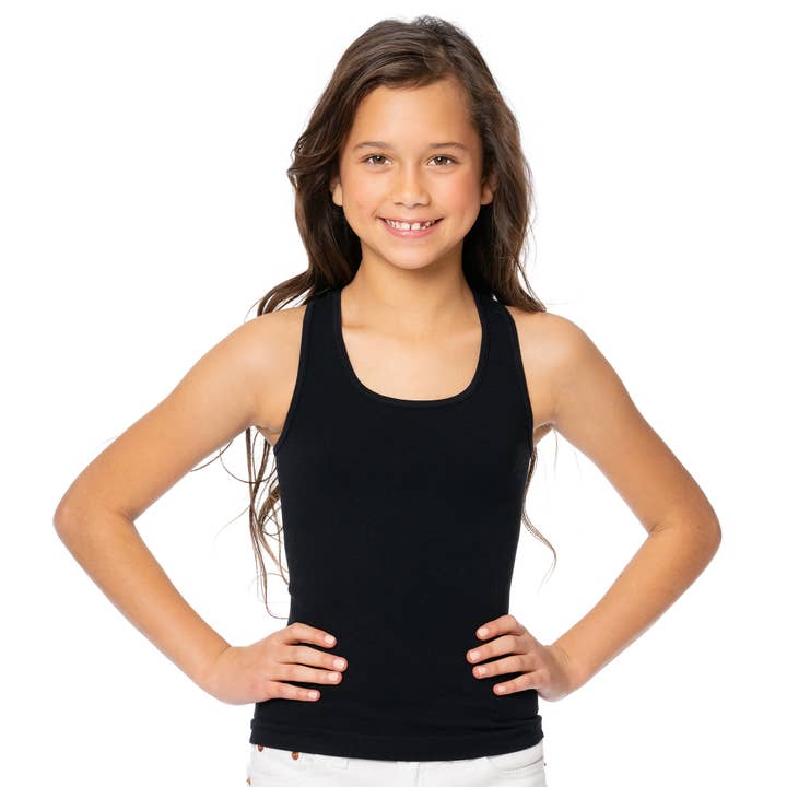 Malibu Sugar - Wholesale Tank Top - Kids - Ribbed Racer Back Tank Top Girls (7-10)