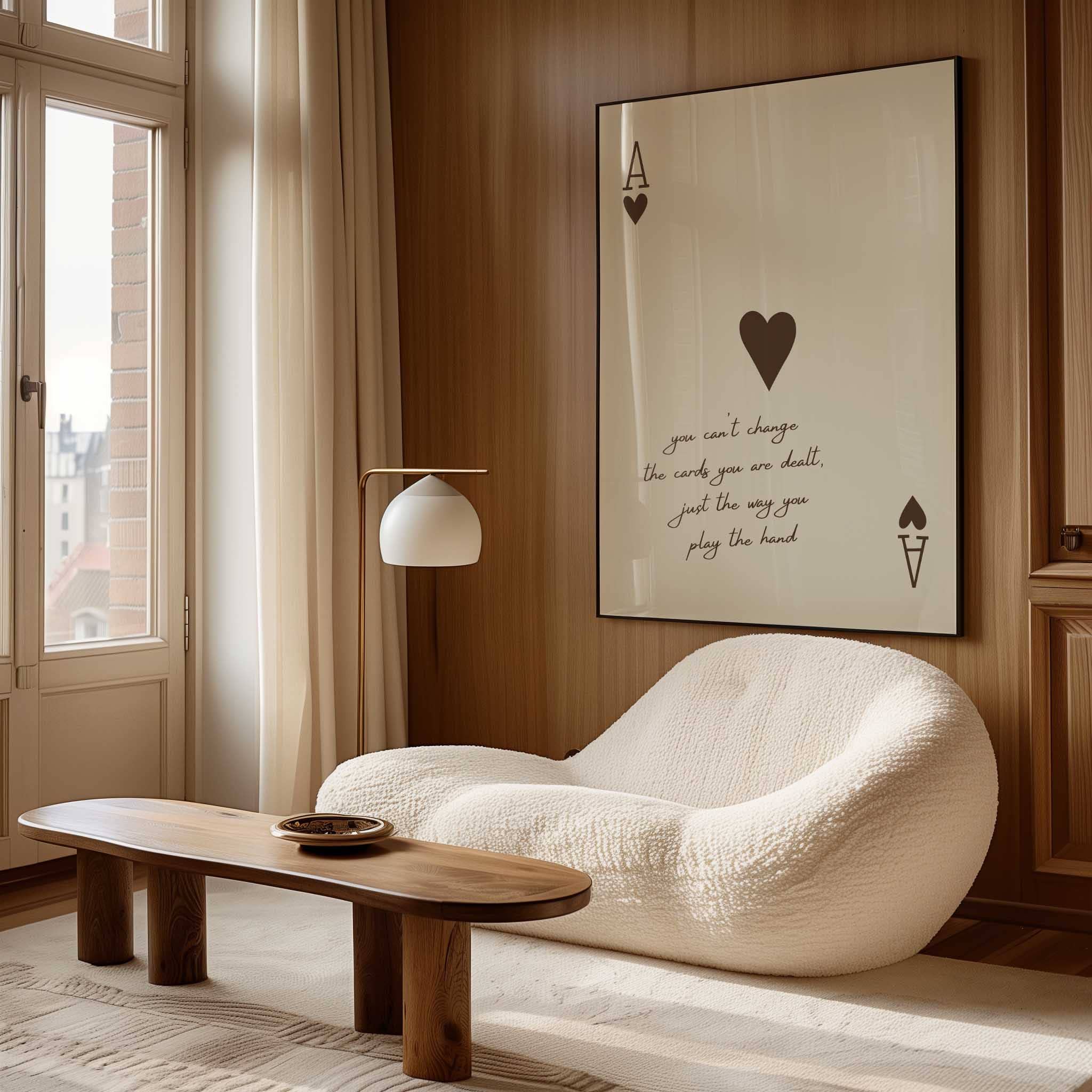 D'LUXE PRINTS - Wholesale Art Print - The Cards You Are Dealt Borderless Print4