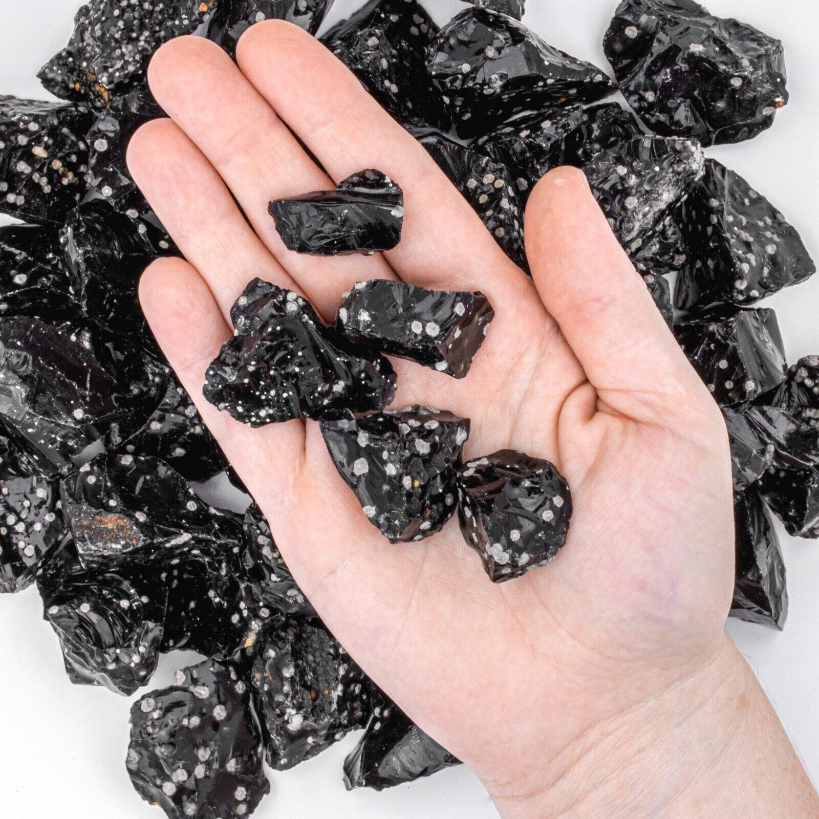 Tree of Life Gems - Wholesale Spiritual Stone/Crystal - NEW! Rough Snowflake Obsidian7