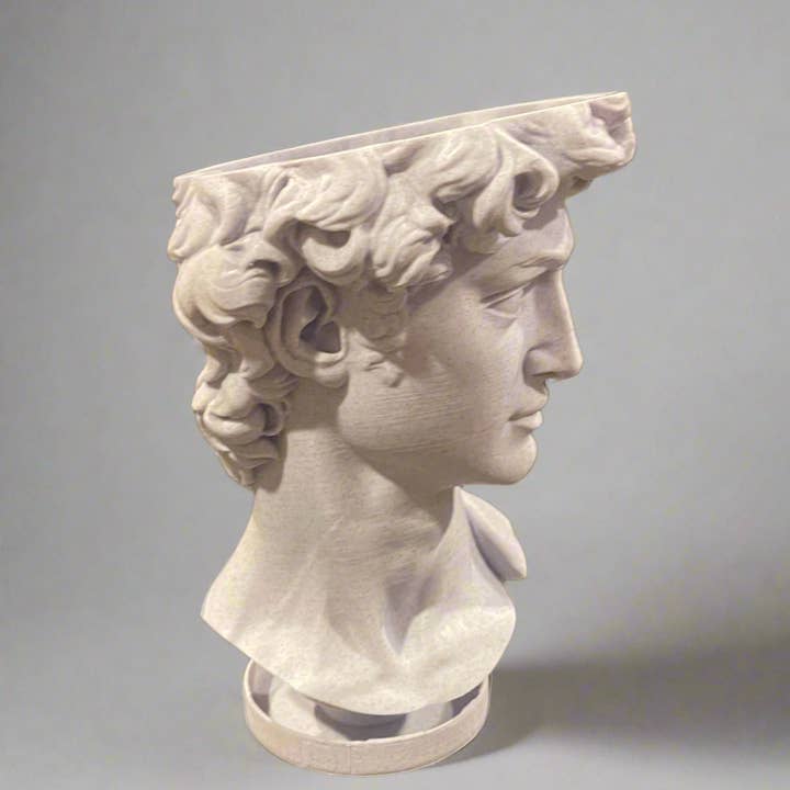 Genetic Designs - Wholesale Plant Pot - David Bust Planter with Drip Base2