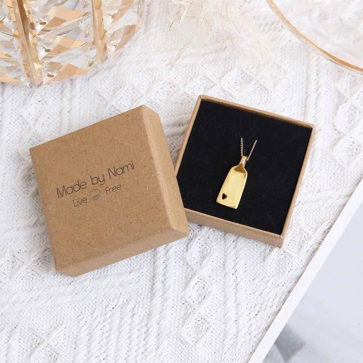 Made By Nami - Wholesale Pendant/Charm Necklace - Gold necklace made of 925 sterling silver with heart2